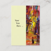 MITTELALLEIN NACH NACHT IN FLORENZ VISITENKARTE (Rückseite)