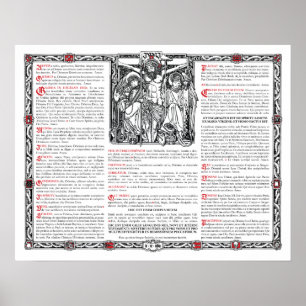 Mittelaltar-Karte Poster