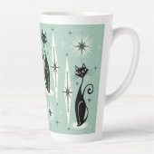 Mittelalter bedeutet Retro-Atomkatzen auf Minze Milchtasse (Rechts)