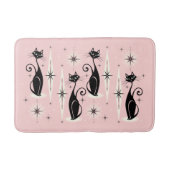 Mittelalter bedeutet Retro-Atomkatzen auf warmen R Badematte (Vorderseite)