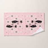 Mittelalter bedeutet Retro-Atomkatzen auf warmen R Badhandtuch Set (Handtuch)