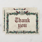 Mittelalter - Danke Karte (Vorne/Hinten)