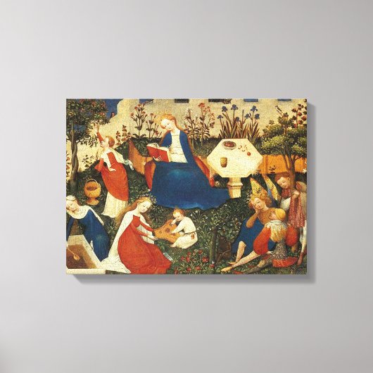 Mittelalter Garten Eden Leinwanddruck (Vorderseite)