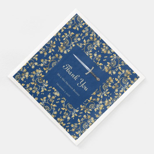 Mittelalter Gold Serviette (Ecke)