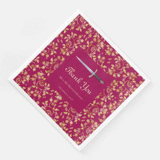 Mittelalter Gold Serviette (Ecke)