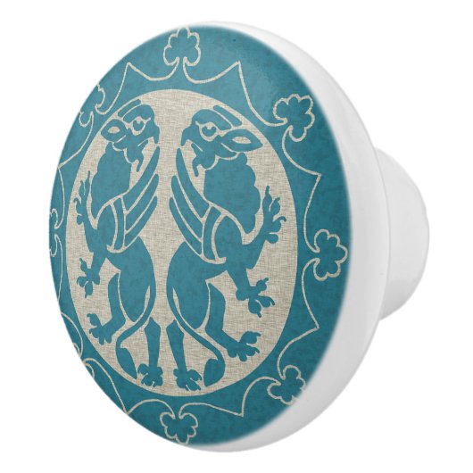 Mittelalter Griffins Keramikknauf (Rechts)