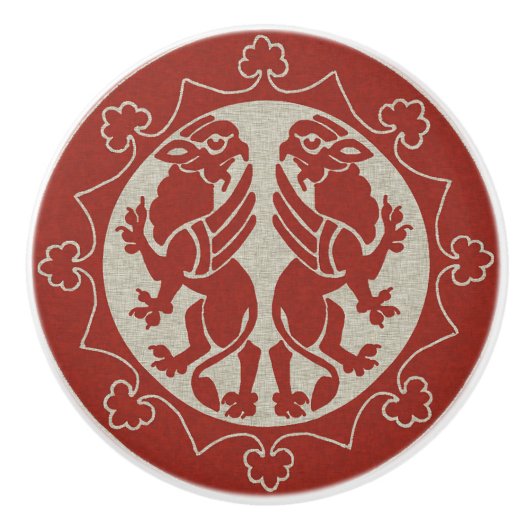 Mittelalter Griffins Keramikknauf (Vorderseite)