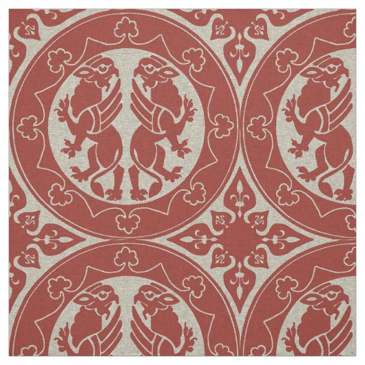 Mittelalter Griffins Stoff (Muster)