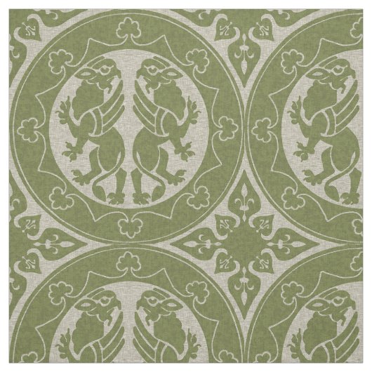 Mittelalter Griffins Stoff (Muster)