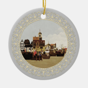 Mittelalter Hafen Keramik Ornament