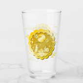 Mittelalter Herbstfestival Goldener Mondbummel Glas (Vorderseite)