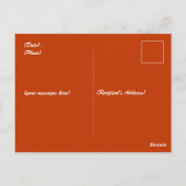 Mittelalter Herbstfestival Goldener Mondbummel Postkarte (Rückseite)