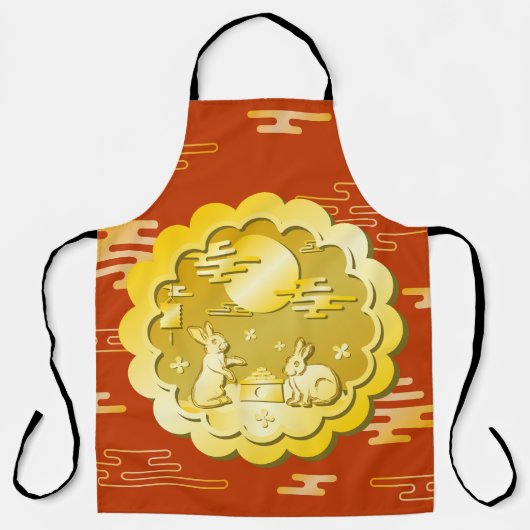 Mittelalter Herbstfestival Goldener Mondbummel Schürze (Vorderseite)