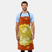 Mittelalter Herbstfestival Goldener Mondbummel Schürze (Getragen)
