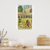 Mittelalter in England - Pilger aus Canterbury Poster (Küche)