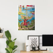 Mittelalter in England - Pilger aus Canterbury Poster (Heimbüro)