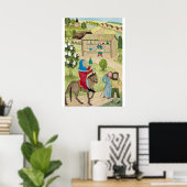 Mittelalter in England - Pilger aus Canterbury Poster (Heimbüro)
