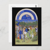 Mittelalter Kalender Mai Taurus & Gemini Postkarte (Vorne/Hinten)