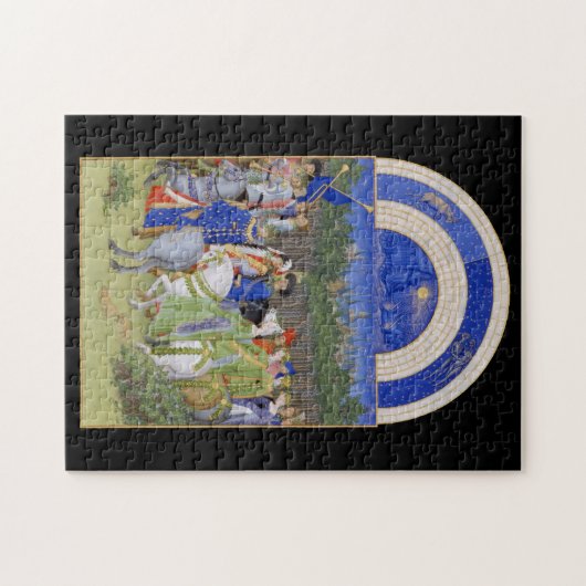 Mittelalter Kalender Mai Taurus & Gemini Puzzle (Horizontal)