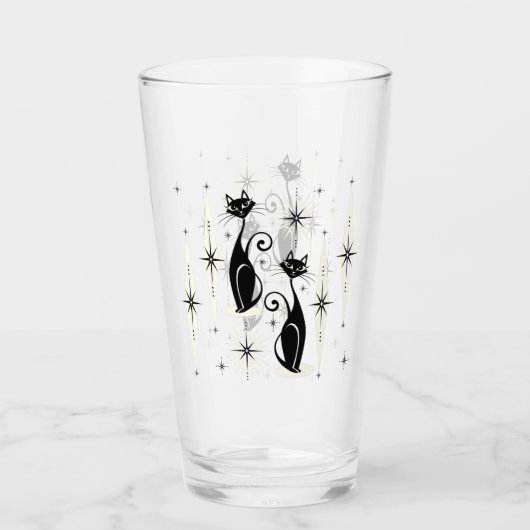 Mittelalter Meow Retro Atomkatzen ©studioxtin Glas (Vorderseite)