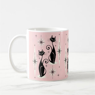 Mittelalter Meow Retro Atomkatzen ©studioxtin Kaffeetasse