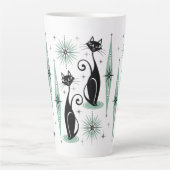 Mittelalter Meow Retro Atomkatzen ©studioxtin Milchtasse (Vorderseite)