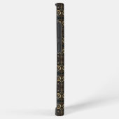 Mittelalter Mittelalterliches Gold und Schwarz Samsung Galaxy Hülle (Rechte Seite)