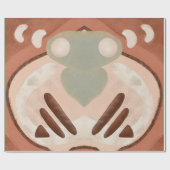 Mittelalter Moderne Abstrakte Bio Kunst Geschenkpapier (Flach)