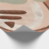 Mittelalter Moderne Abstrakte Bio Kunst Geschenkpapier (Ecke)