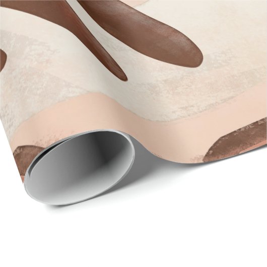 Mittelalter Moderne Abstrakte Bio Kunst Geschenkpapier (Rolleneckpunkt)