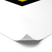 Mittelalter Moderne Abstrakte Kunst mit Vinyl-Plat Poster (Ecke)