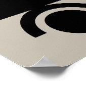 Mittelalter Moderne Abstrakte Minimalistische Kuns Poster (Ecke)