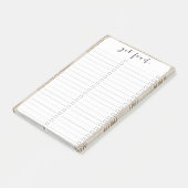 Mittelalter Moderne Abstrakte neutrale Druckschrif Post-it Klebezettel (angewinkelt)