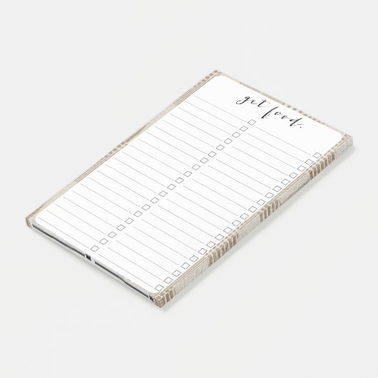 Mittelalter Moderne Abstrakte neutrale Druckschrif Post-it Klebezettel (angewinkelt)