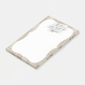 Mittelalter Moderne Abstrakte neutrale Druckschrif Post-it Klebezettel (angewinkelt)