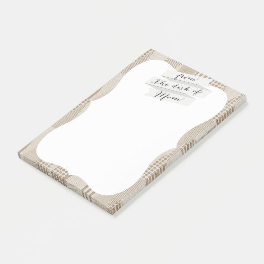 Mittelalter Moderne Abstrakte neutrale Druckschrif Post-it Klebezettel (angewinkelt)