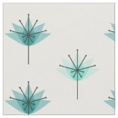 Mittelalter Moderne Blume Türkis Stoff (Nahaufnahme)