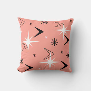 Mittelalter Moderne Boomerangs Lachs Pink Kissen