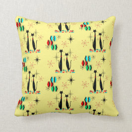 Mittelalter Moderne Coole Katze und Sternexplosion Kissen