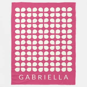 Mittelalter Moderne Formen Himbeere Personalisiert Fleecedecke