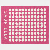 Mittelalter Moderne Formen Himbeere Personalisiert Fleecedecke (Vorderseite (Horizontal))