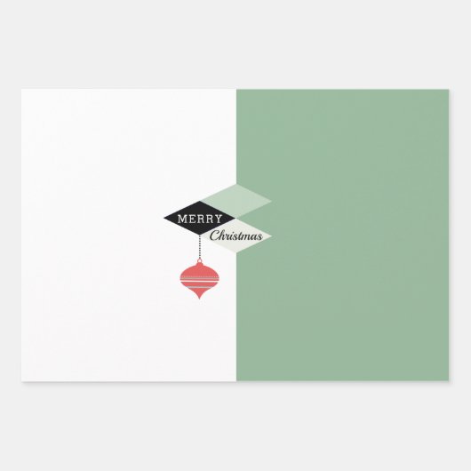 Mittelalter Moderne frohe Weihnachten Geschenkpapier Set (Vorderseite 2)