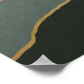 Mittelalter Moderne Gebirge Abstrakt Poster (Ecke)