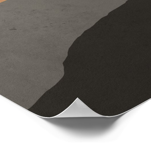 Mittelalter Moderne Gebirge Abstrakt Poster (Ecke)