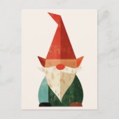 Mittelalter Moderne Gnome Minimalistische Weihnach Postkarte