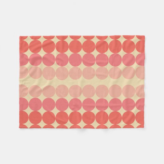 Mittelalter Moderne Grapefruitellipse Fleecedecke (Vorderseite (Horizontal))