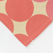 Mittelalter Moderne Grapefruitellipse Fleecedecke (Ecke)