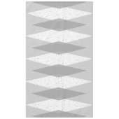 Mittelalter Moderne graue Raute Tablette Tischdecke (Vorderseite)