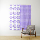 Mittelalter Moderne Hexagons Pastel Lavender Wandteppich (Beispiel)