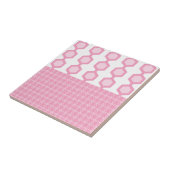 Mittelalter Moderne Hexagons Pastel Pink Fliese (Seite)